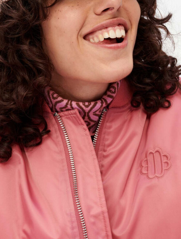 pink bomber jacket