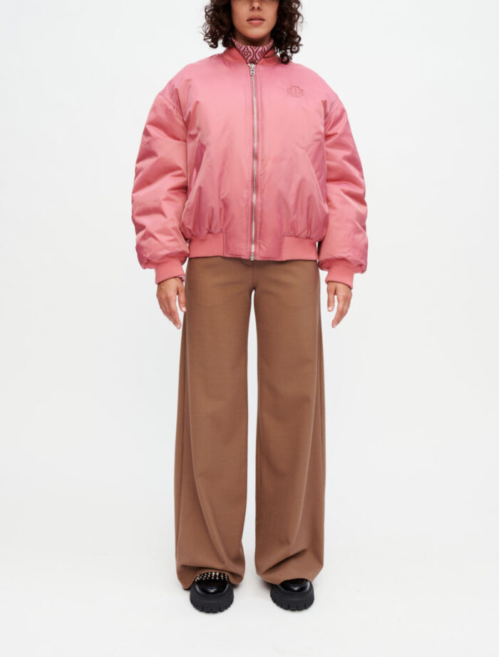 pink bomber jacket