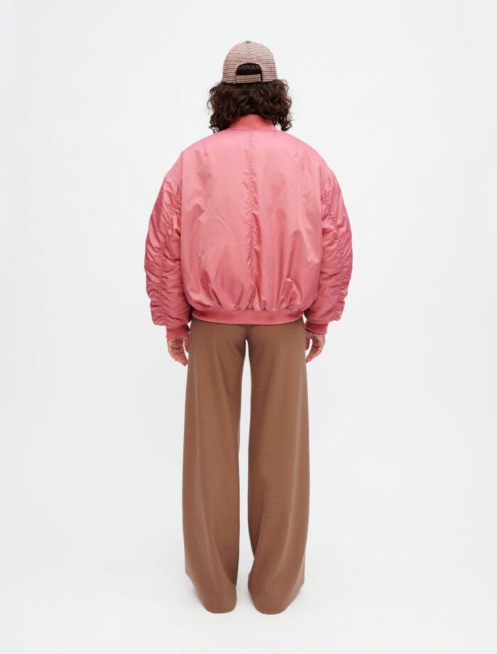 pink bomber jacket