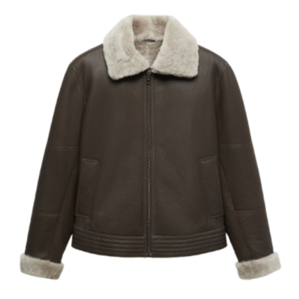 Mens Suede Aviator Jacket​