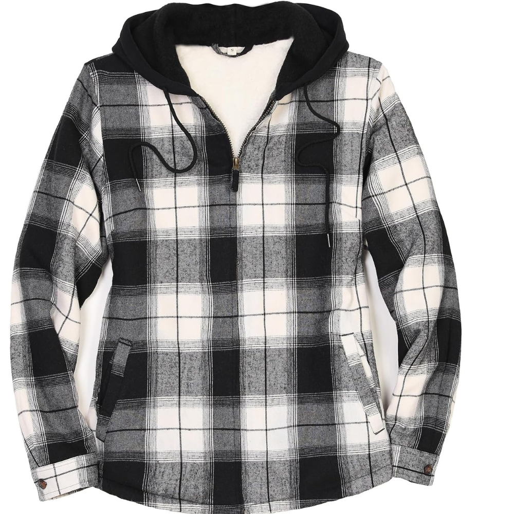 Flannel Jacket Women's With Hood