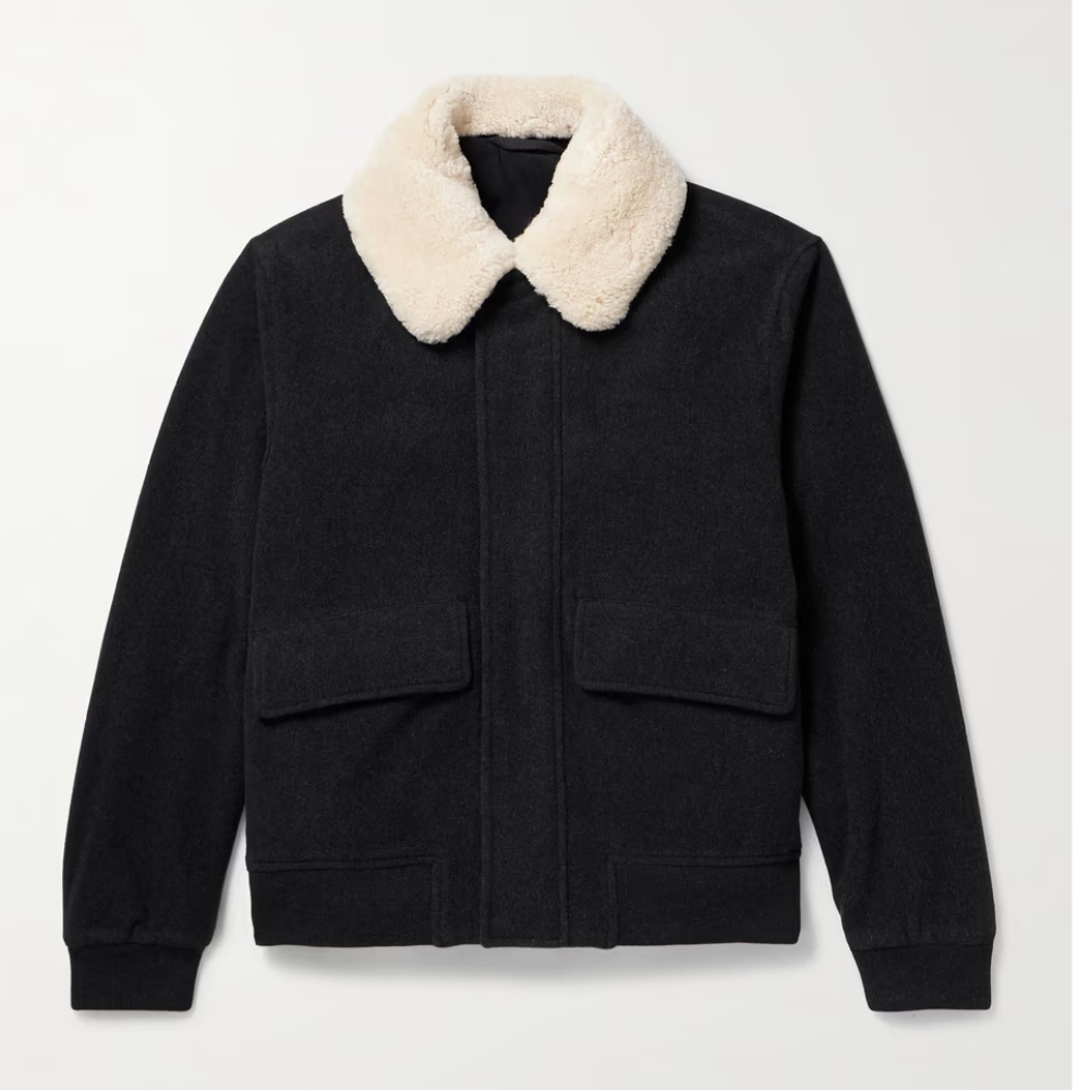 Wool Bomber Jacket Mens