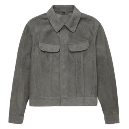 suede trucker jacket mens​