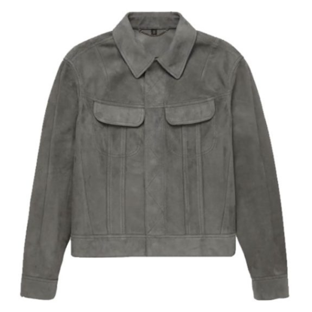 suede trucker jacket mens​