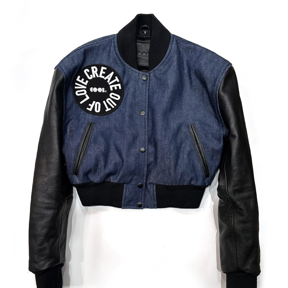 denim bomber jacket women​