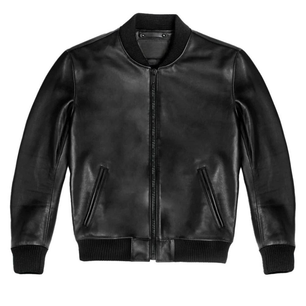 black bomber jacket for men