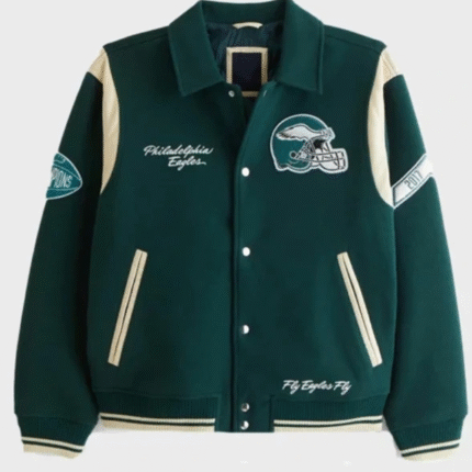 women's eagles letterman jacket​