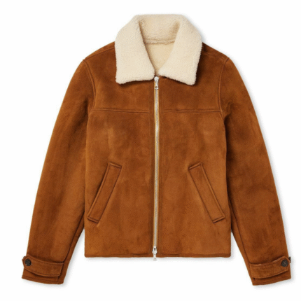 sherpa lined suede jacket mens​