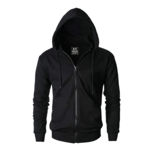 black hooded jacket​