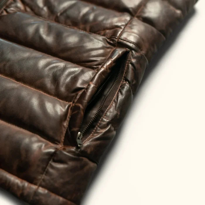 Vintage Leather Vest Mens