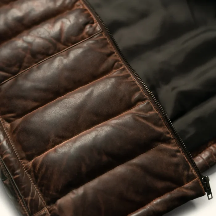 Vintage Leather Vest Mens