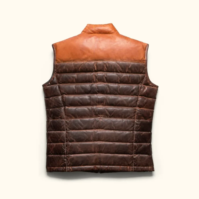 Vintage Leather Vest Mens