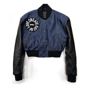 denim bomber jacket women