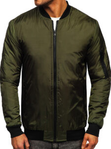 green bomber jacket mens