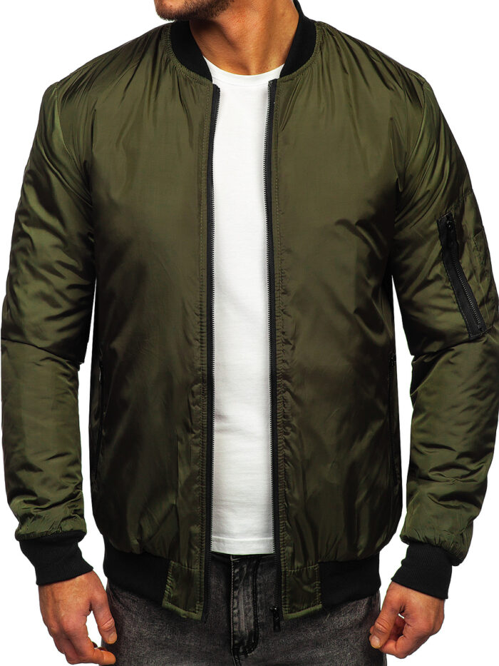 green bomber jacket mens​