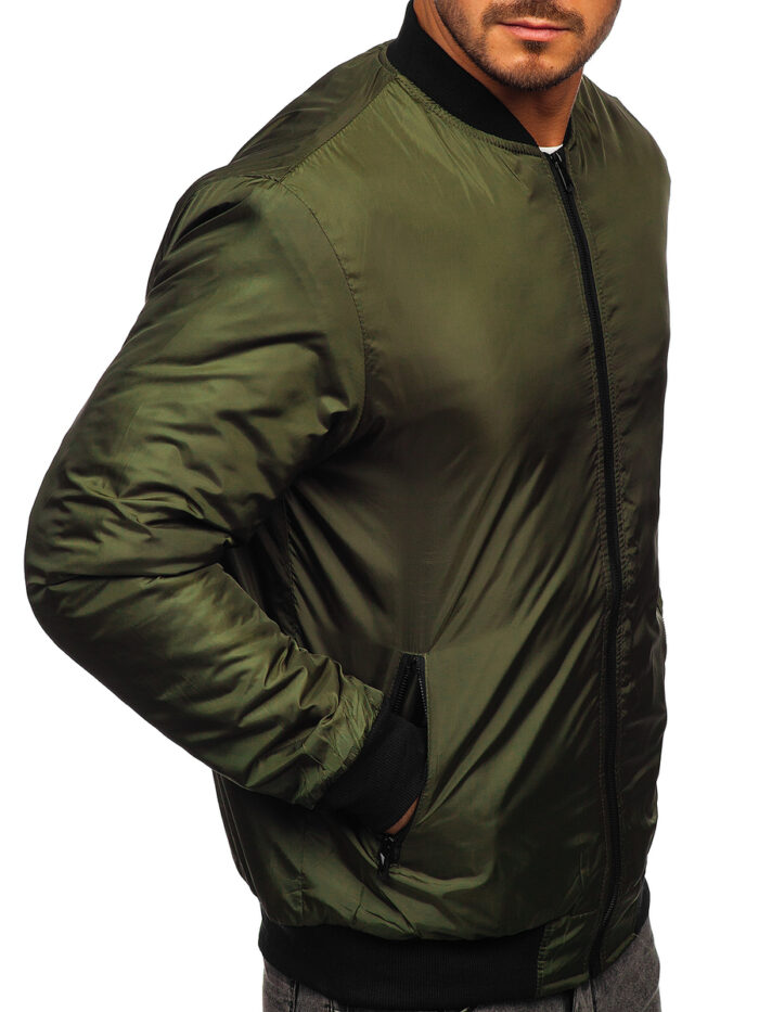 green bomber jacket mens​