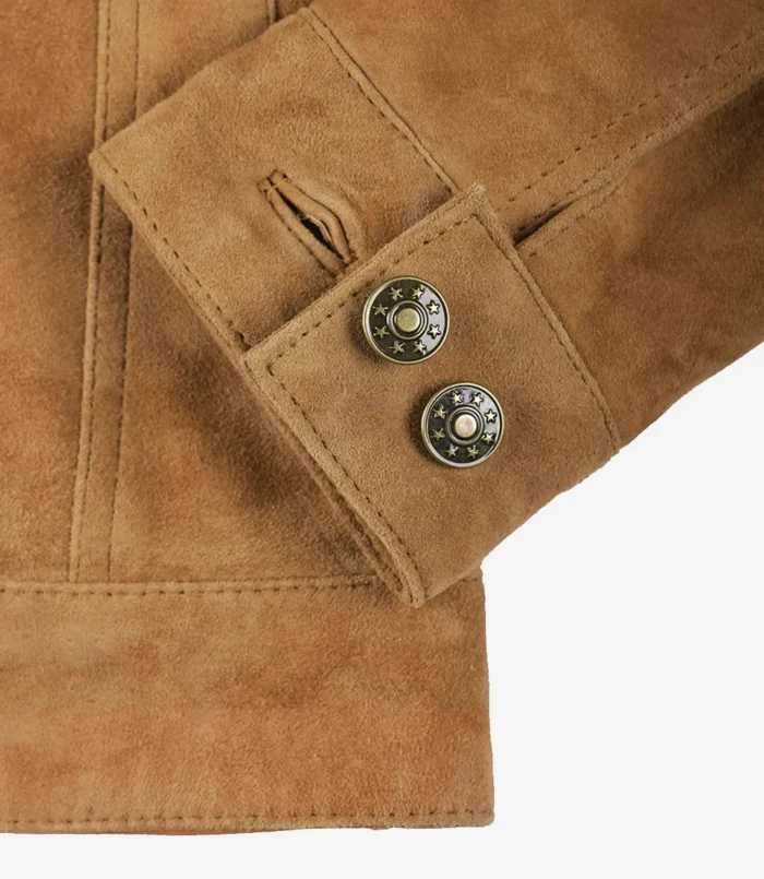 brown women suede jacket​