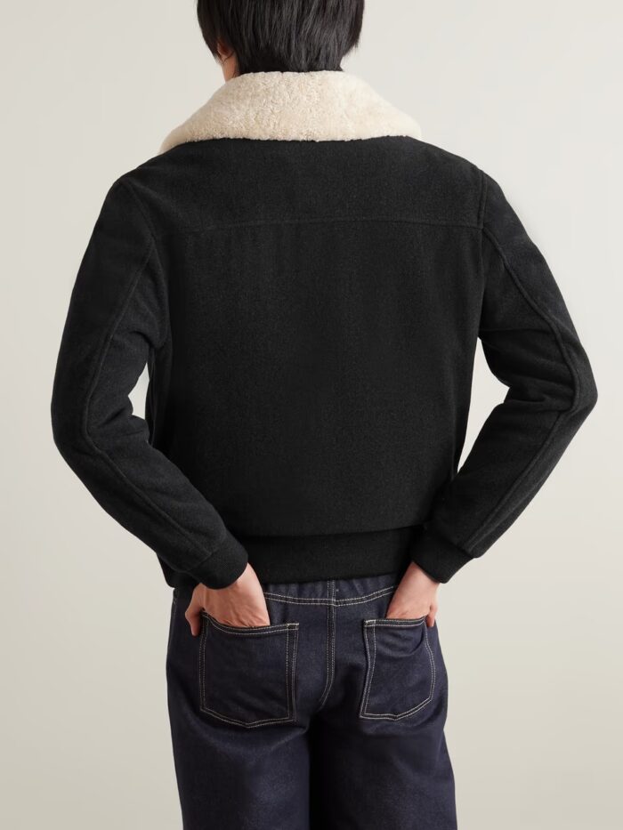 Wool Bomber Jacket Mens​