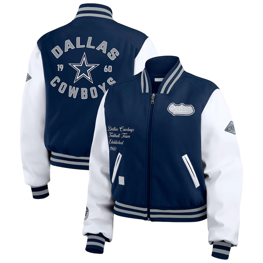 dallas cowboys letterman jacket women's