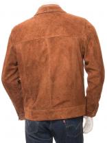 mens suede jacket tan