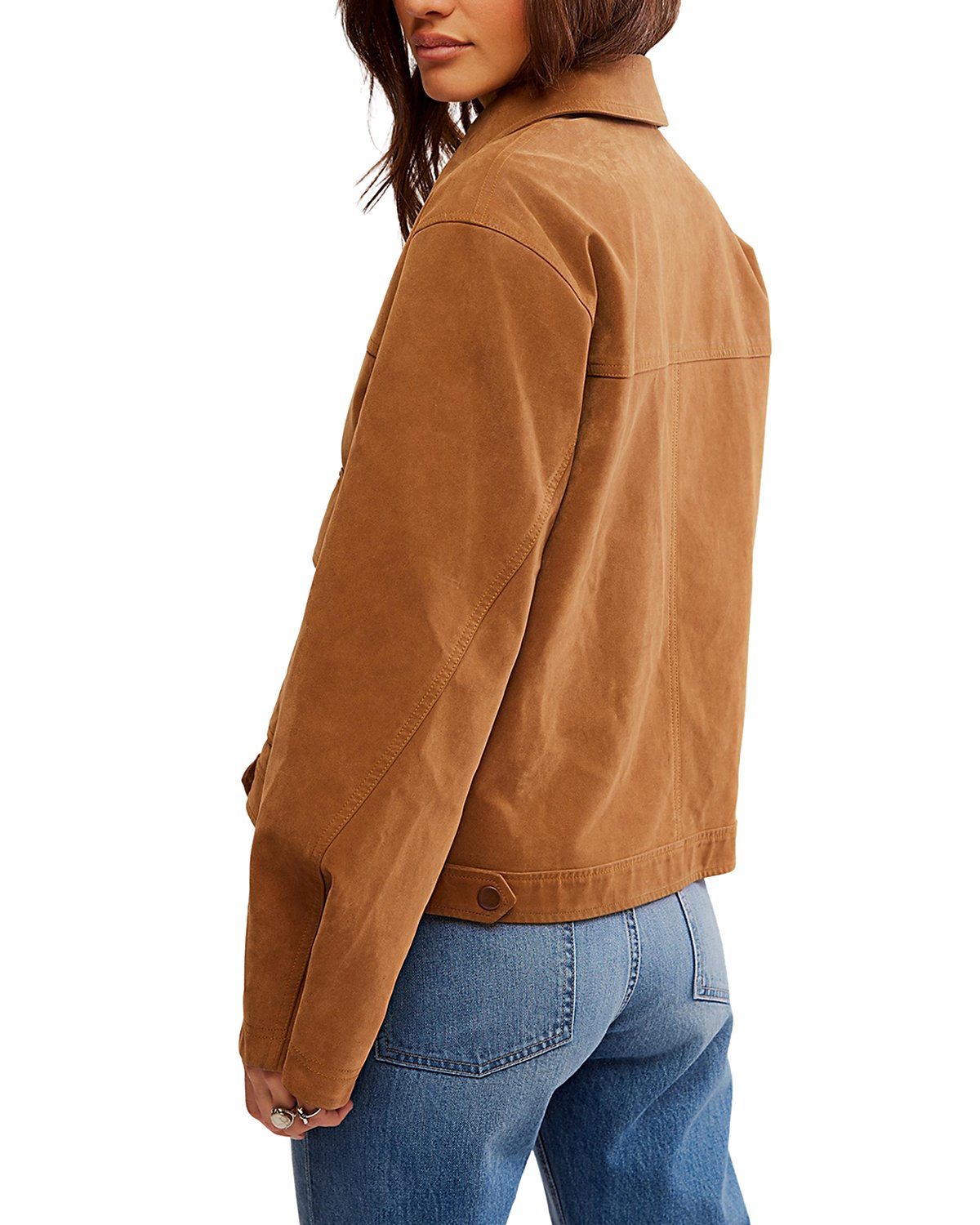 women’s brown suede jacket
