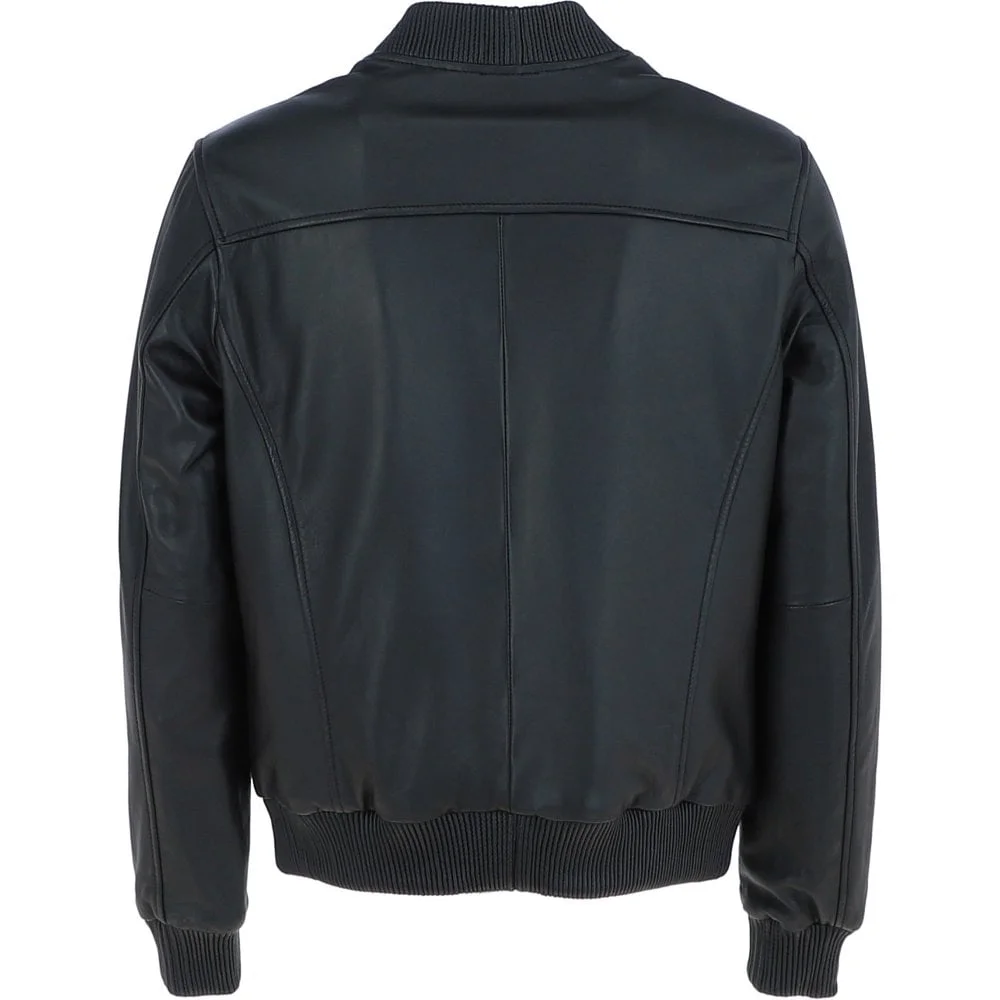 leather bomber jacket men​