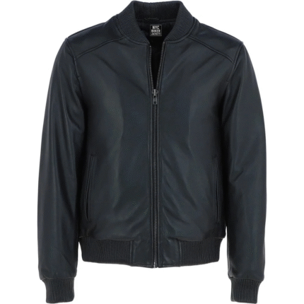 leather bomber jacket men​