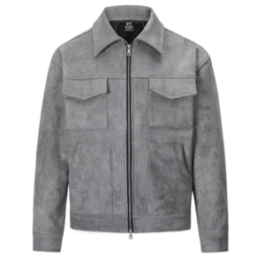 grey suede jacket mens