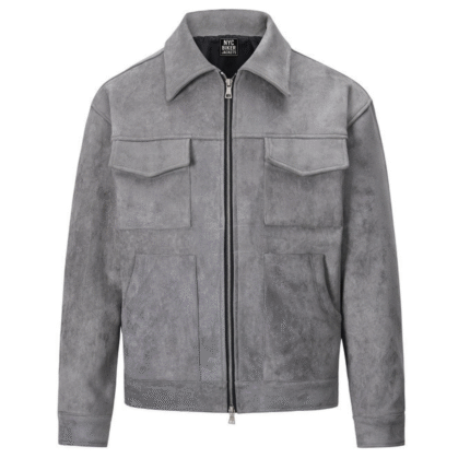 grey suede jacket mens