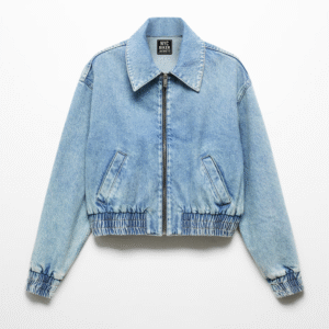 denim bomber jacket for women​
