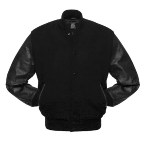 black letterman jacket​