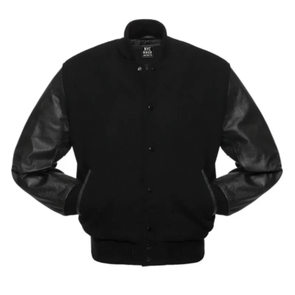 black letterman jacket​