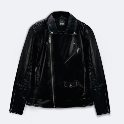 leather biker jacket