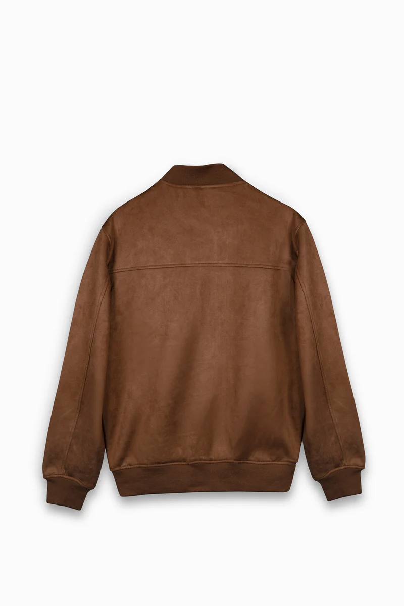 brown suede jacket​