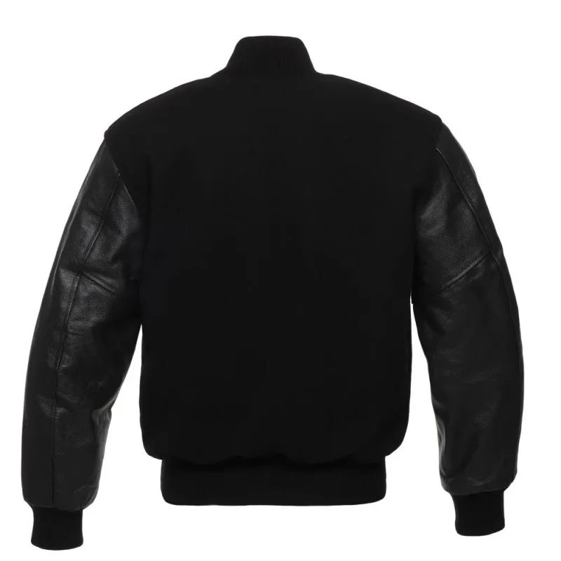 black letterman jacket​