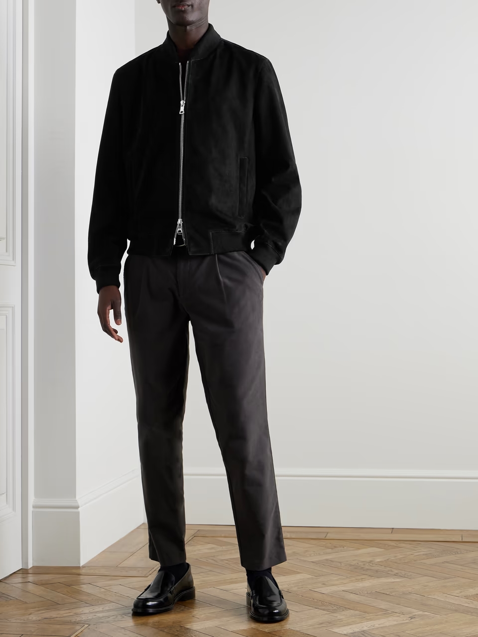 black suede jacket​