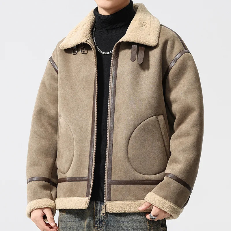 faux suede jacket mens