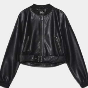 leather bomber jacket women​