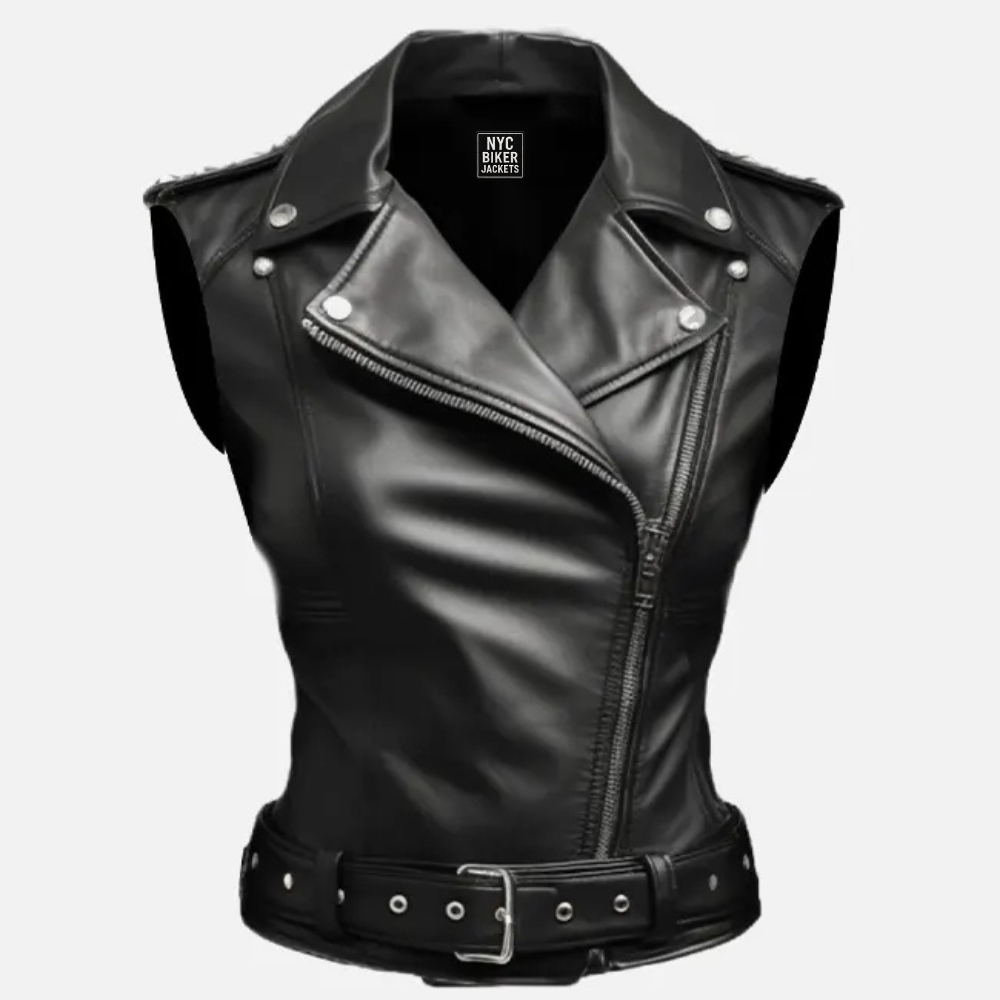 leather vest women​